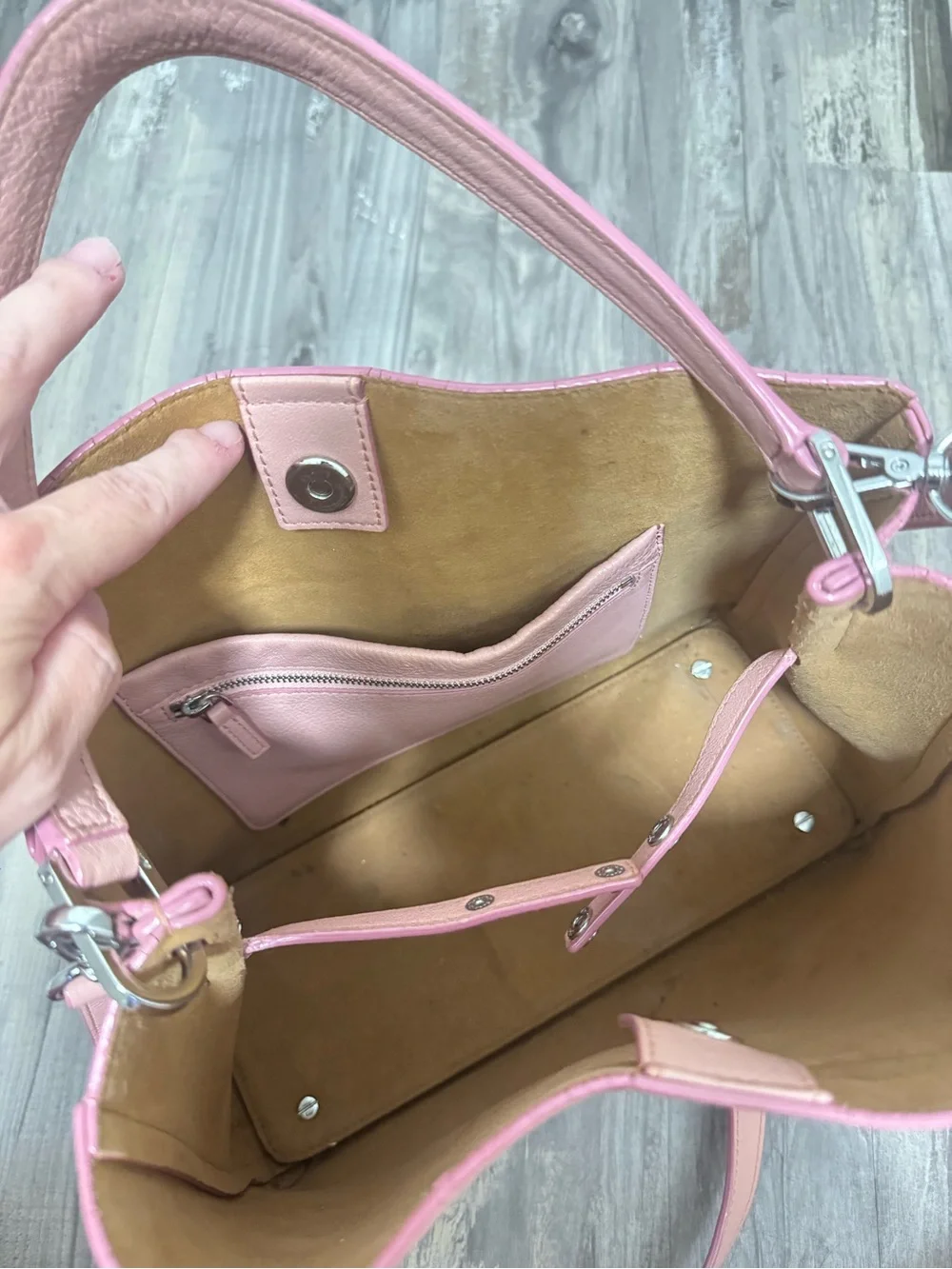 MCM Sarah Convertible Leather Hobo bag
